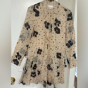 See by Chloe Leopard print silk dress